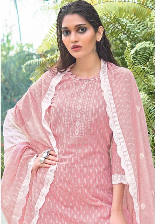 Pink Indian Sangeet Pure Cotton Salwar Pant Suit SRYS81507 - ShreeFashionWear  