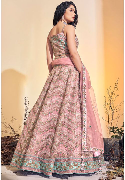 Indian Bridal Pink Color Wedding Designer lehenga choli for Women with high  quality embroidery work party wear lehenga choli Indian Women - sethnik.com