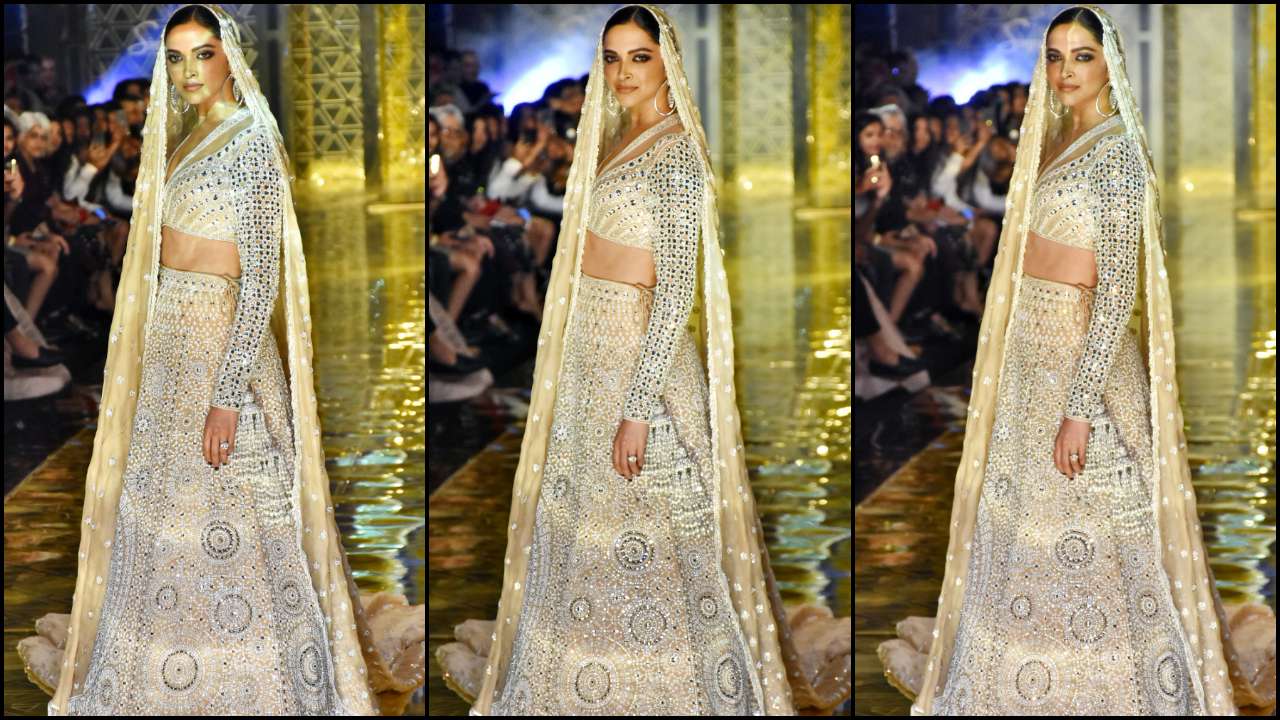 Bollywood Reception Wedding Ivory Lehenga Set SFINS255SD - ShreeFashionWear  