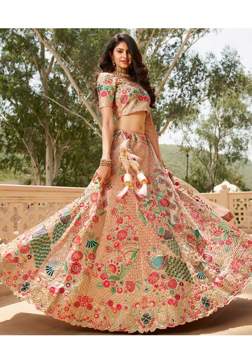 Designer Lehenga Saree at best price in Jaipur by Maharani Saree Emporium |  ID: 4402975348