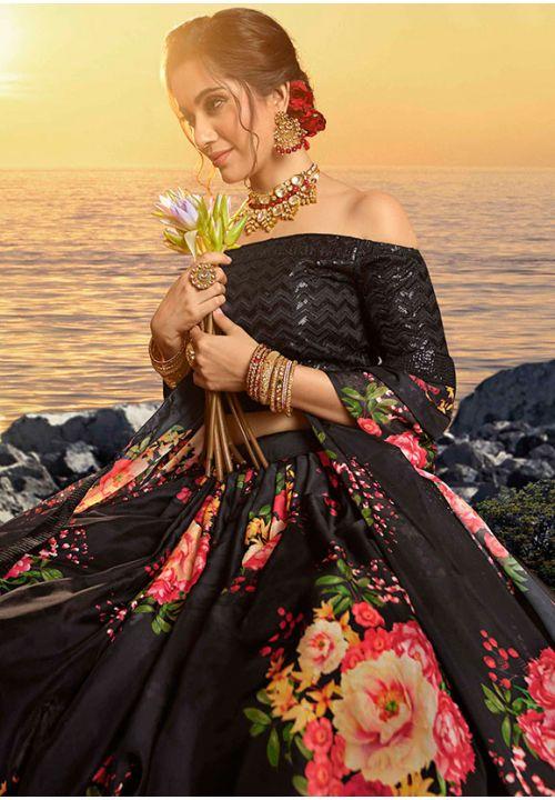 Floral Design Sari Fabric Trim by the Yard, Embroidered Saree Trim, Sari  Border Lehenga Fabric Dupatta Lace, Indian Silk Fabric Trim - Etsy