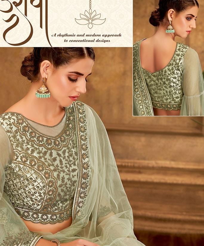 Deep Neck Blouse Designs Inspired By The Looks Of Janhvi Kapoor For  Engagement