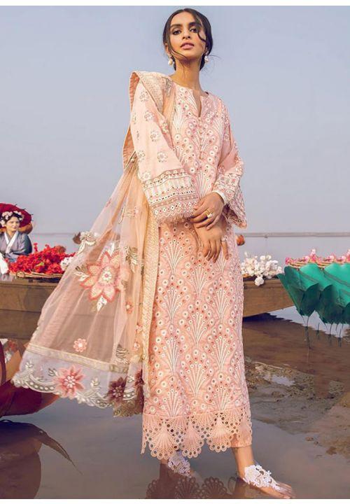 Peach Salwar Kameez Pant In Cambric Cotton SFSA255314 - ShreeFashionWear  