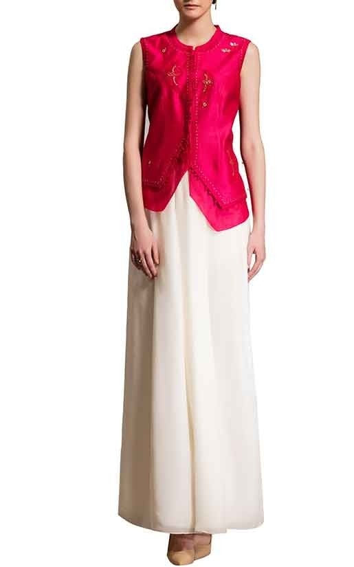 Pink Silk Readymade Palazzo Suit SY3874 - ShreeFashionWear  