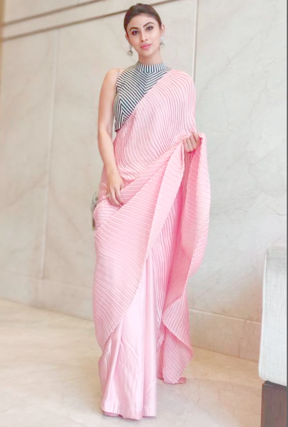 Preet Rakish Pink Designer Saree SFCAM563 - ShreeFashionWear  