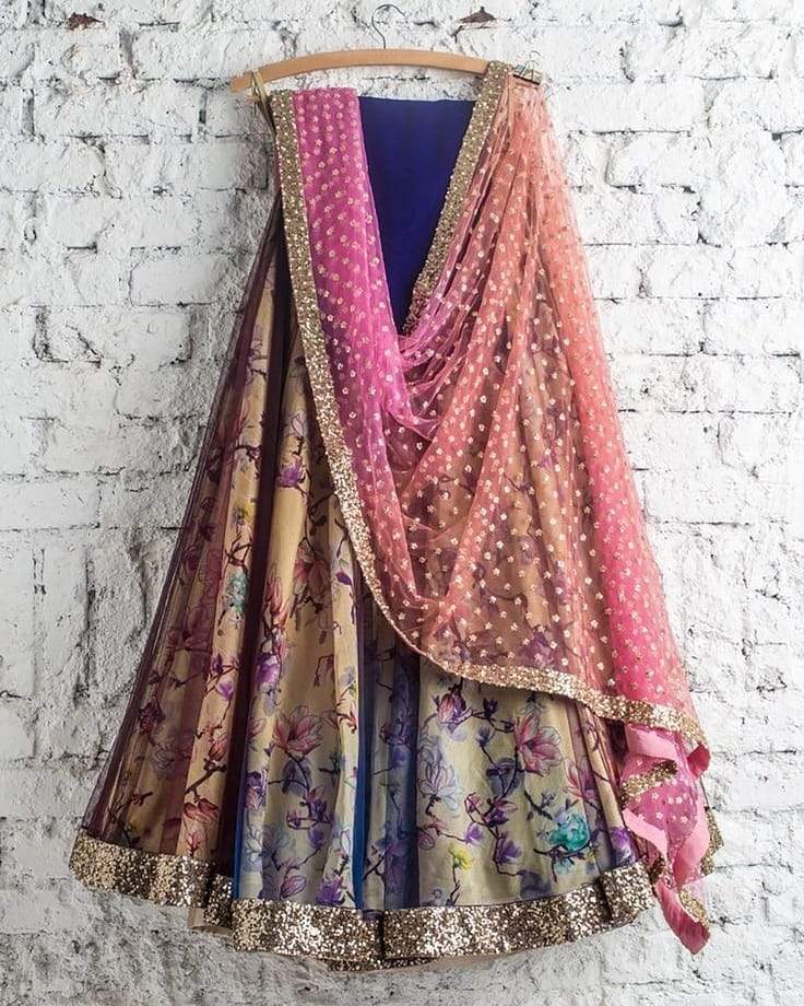 Purple Multi Handwork Net Silk Bridal Lehenga Choli  INS2204 - ShreeFashionWear  
