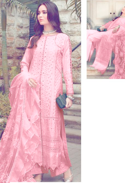 Pink Summer Salwar Kameez Suit Cotton Sequins Work AP1028 - ShreeFashionWear  
