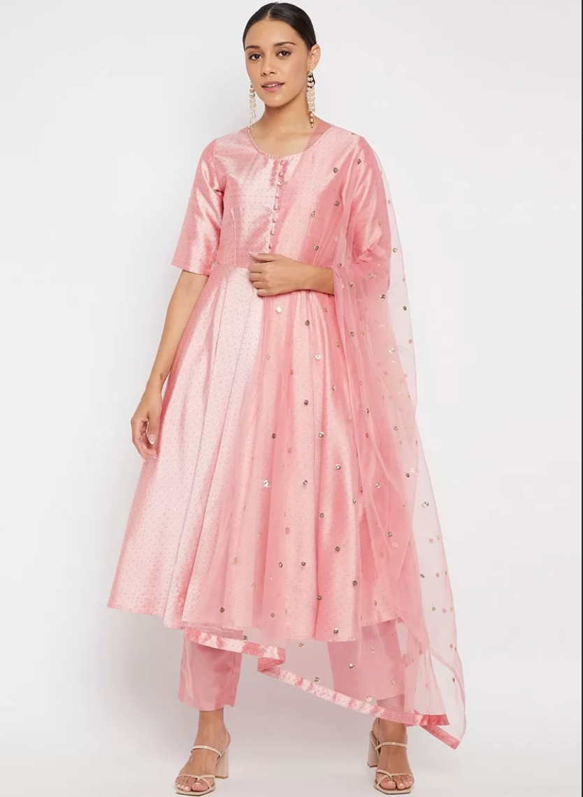 Soft Pink Cotton Silk Wedding Party Ready Made Salwar Pants FZ111350 - ShreeFashionWear  