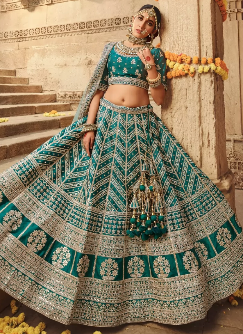 Buy Off White Net Lehenga Choli With Cording Embroidery And Heavy Stone Work  Online - LEHV2209 | Appelle Fashion