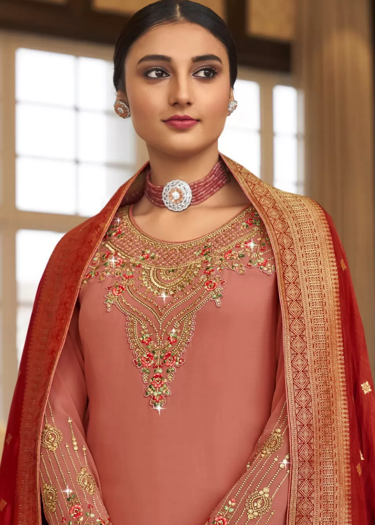 Pink Long Pakistani Suit Salwar Pant In Cotton SAF119273
