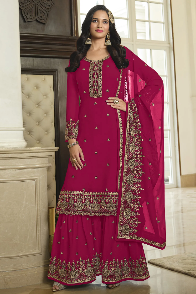 Pink Long Pakistani Suit Salwar Pant In Cotton SAF119273