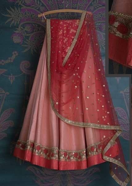 Pink Bridal Reception Lehenga Set In Silk Heavy Handwork INS906 - ShreeFashionWear  