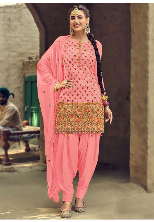 Pink Wedding Punjabi Patiala Suit SHROY283105 - ShreeFashionWear  