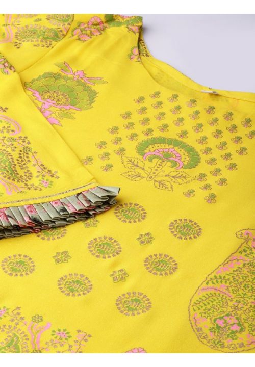 Yellow Haldi Readymade Salwar Pants In Pure Viscose SFVEP4708R