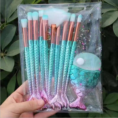 Mermaid Blending Makeup Brush Kits  High Quality Eyeshadow Brushes - ShreeFashionWear  